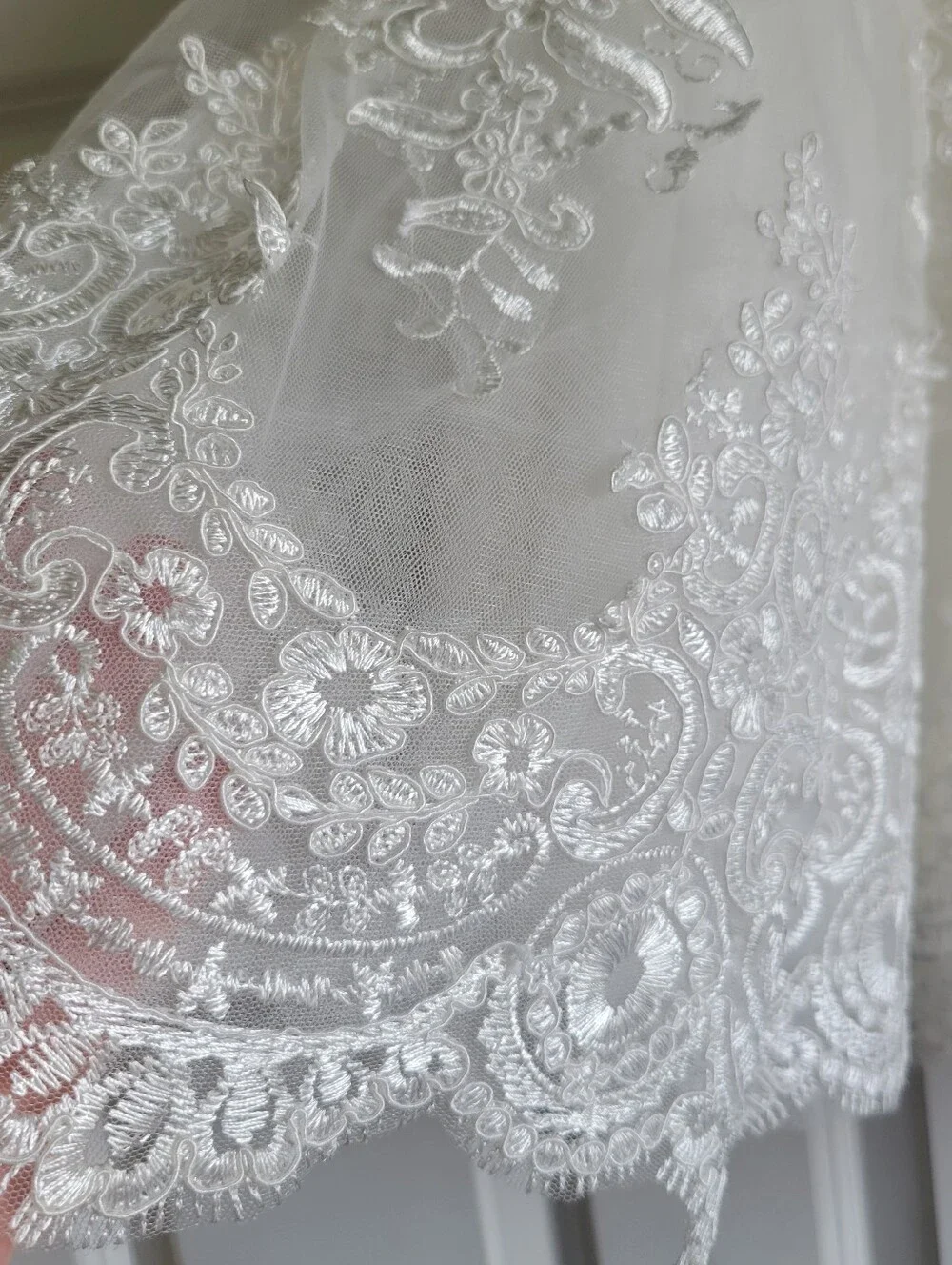 Ivory White Lace Dress Girls Size 5 First Communion Flower Girl - Picture 7 of 16